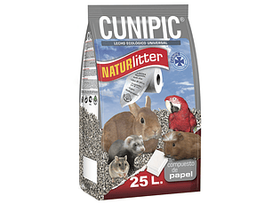 Cunipic Sustrato de papel orgánico Naturlitter 25L