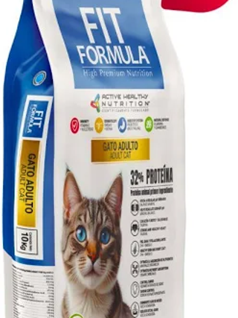 Alimento Fit Fórmula Gato Adulto 10 kg - Nueva Fórmula 1