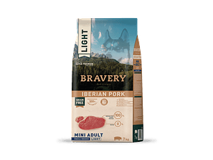 Bravery Light Mini Cerdo Ibérico 7 kilos | Comida para Perros Raza Pequeña
