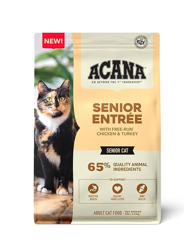 Acana Senior Entrée 4,5 kilos: Vitalidad y Nutrición para Gatos Senior 1