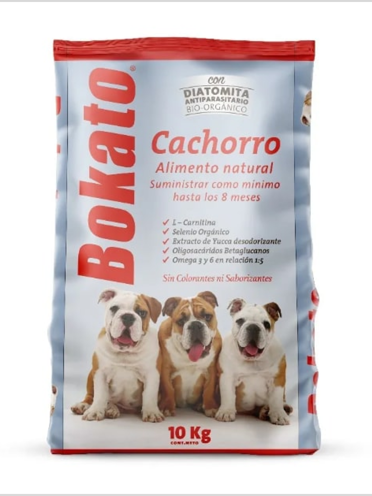 Bokato Cachorro 10 kilos: Nutrición activa y con Antiparasitario Natural 1