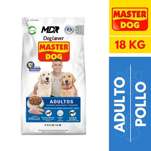 Masterdog adulto pollo 18kg