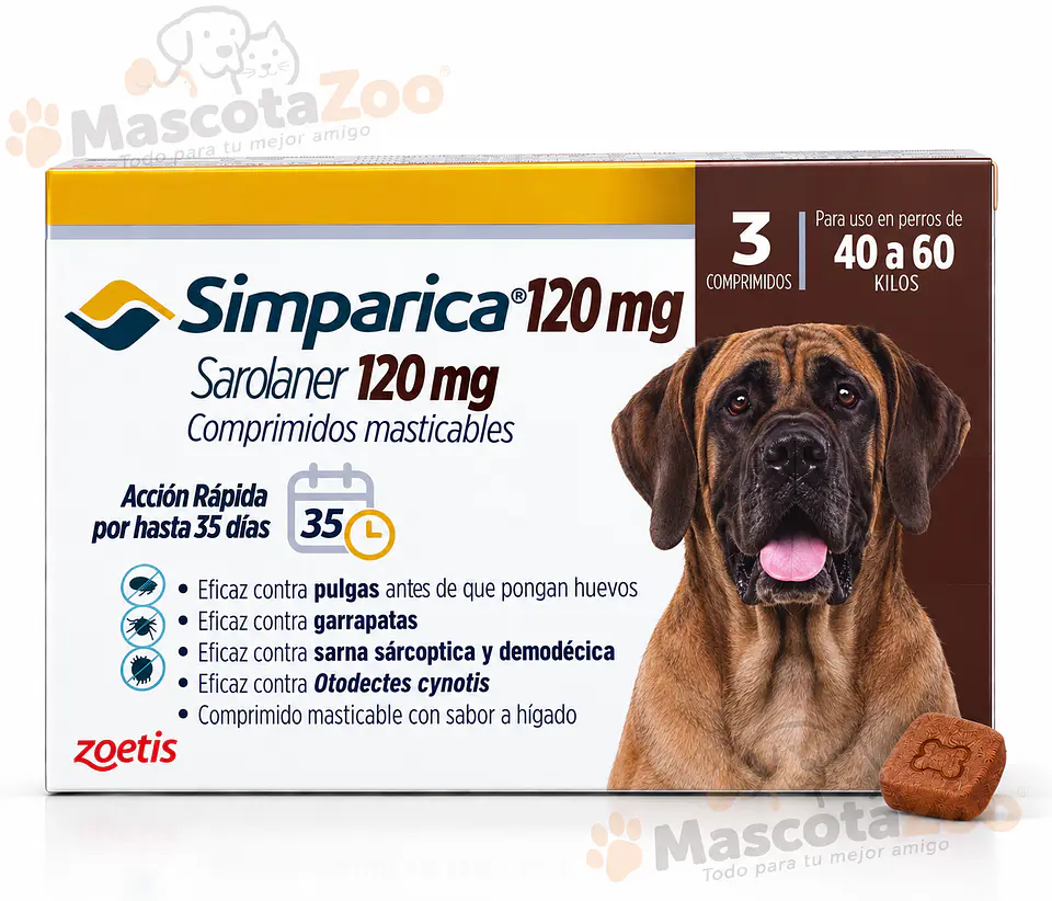 SIMPARICA 40 A 60KG 3 UNIDADES 1