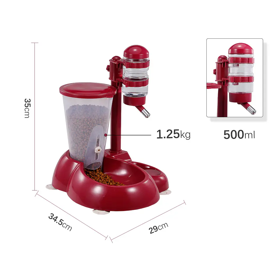 Dispensado de comida y agua para mascotas 1