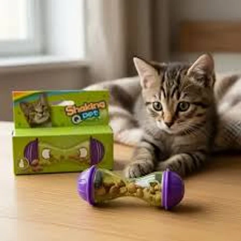 Juguete Dispensador De Comida Interacto Para Gatos