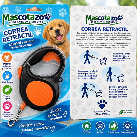 Correa retractil 3m