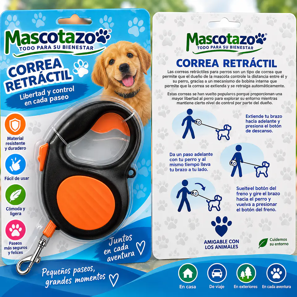 Correa retractil 3m 1