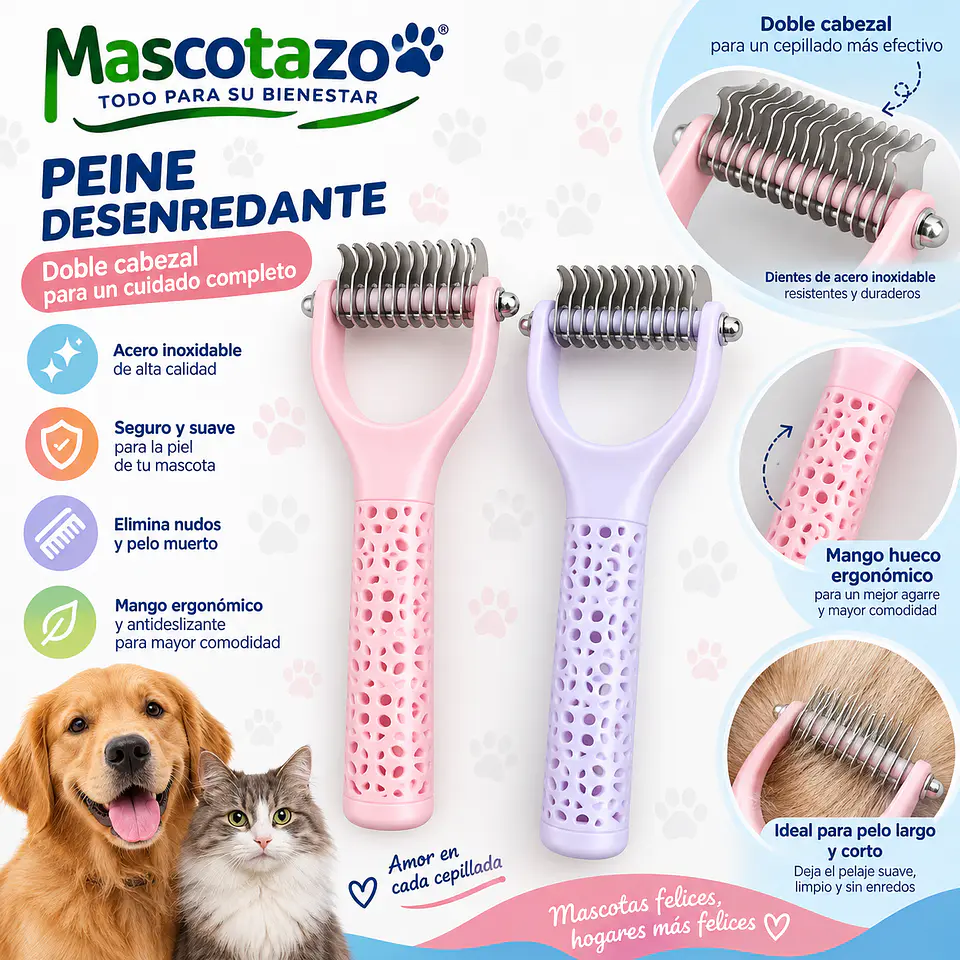 Peine desenredante perros 1