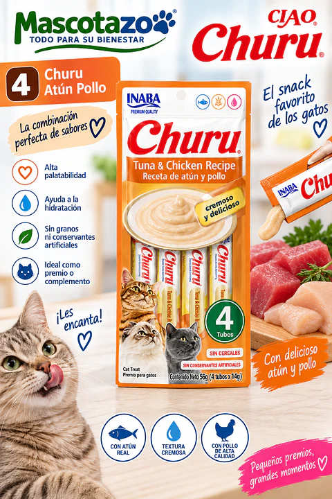 Churu atun pollo