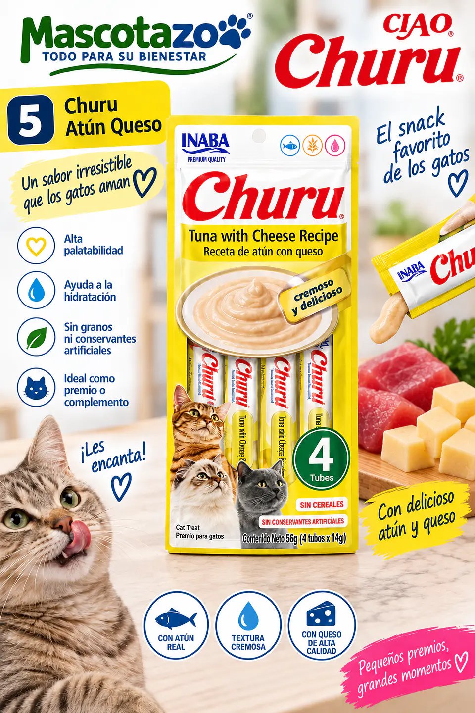 Churu atun Queso 1