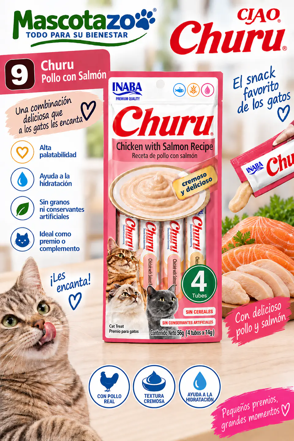Churu Pollo Salmon 1