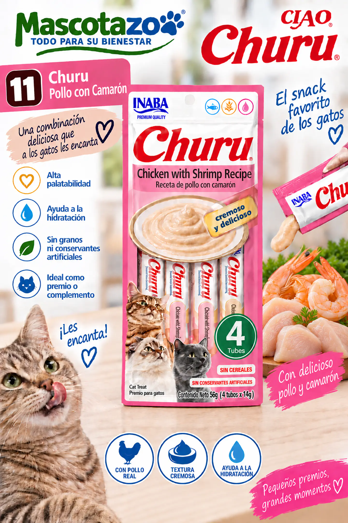 Churu Pollo Camaron 1