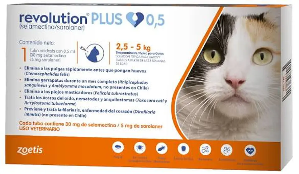 Revolution Plus Gato 2.5 - 5 kg (0.5 ml) 1
