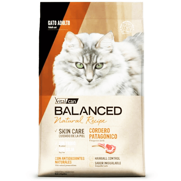 Vitalcan Balanced gato adulto cordero 7,5 Kg Natural Recipe