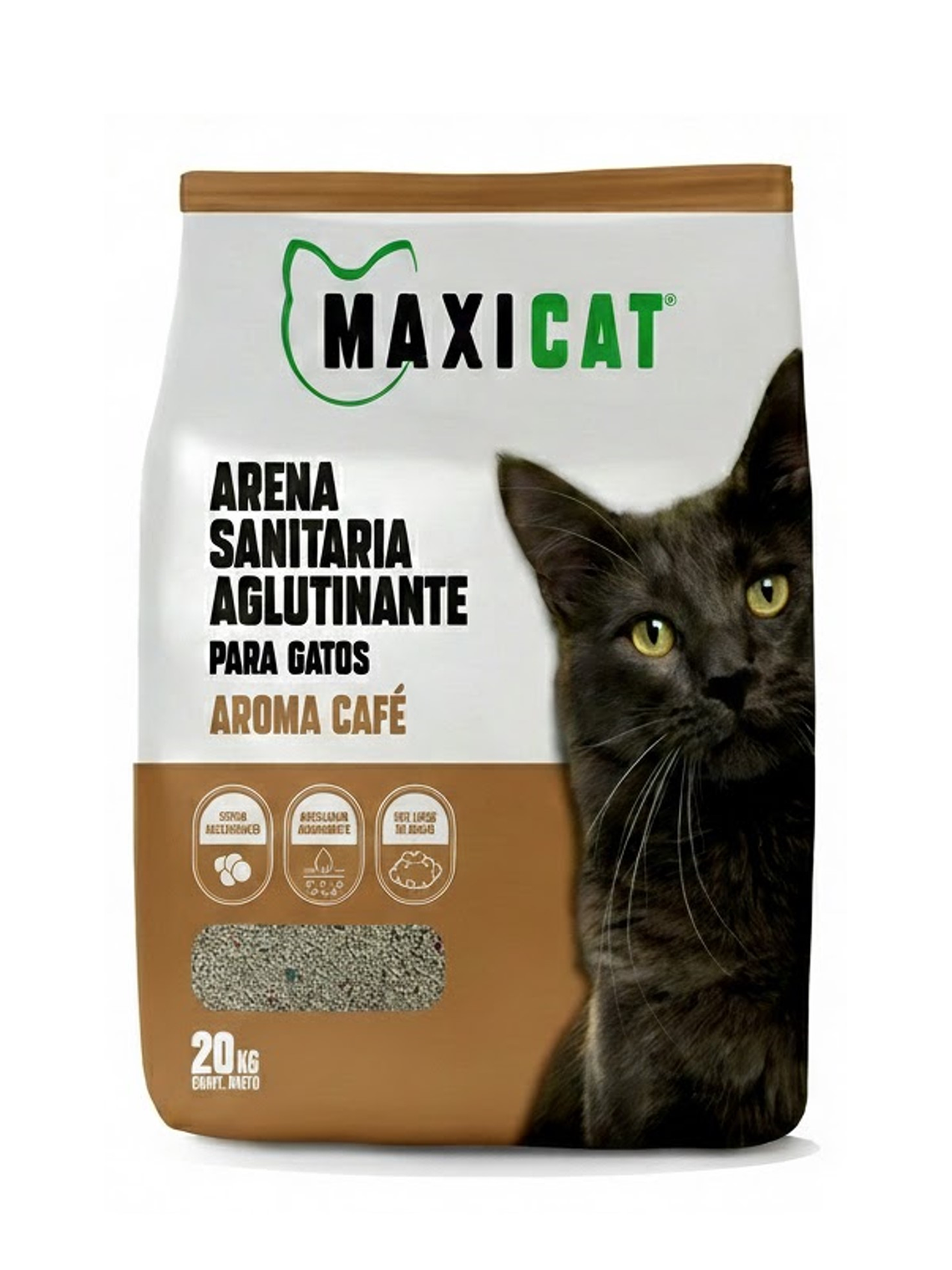 Arena para gatos maxicat café 1