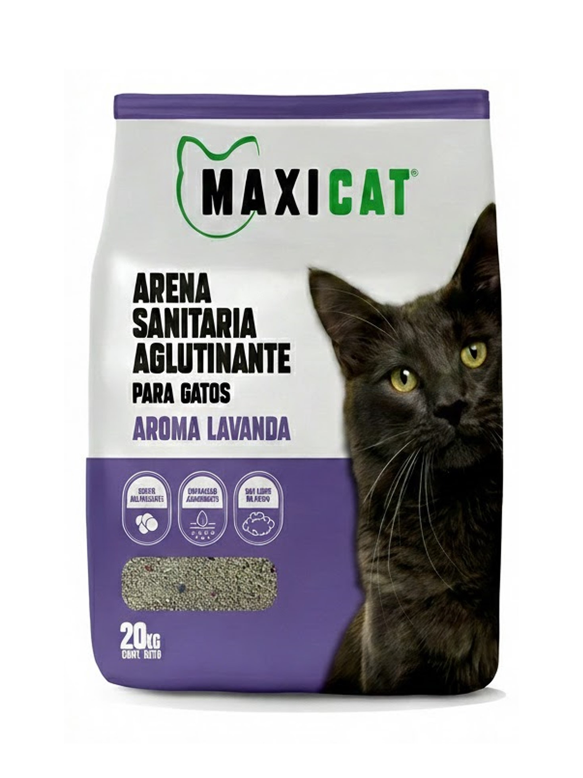 Arena para gatos maxicat lavanda 1