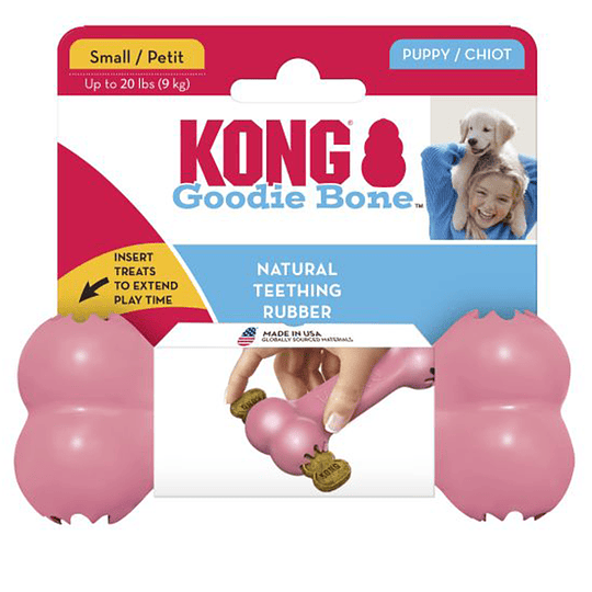 Juguete de Perro Cachorro Hueso mordedor Kong Goodie Bone Puppy