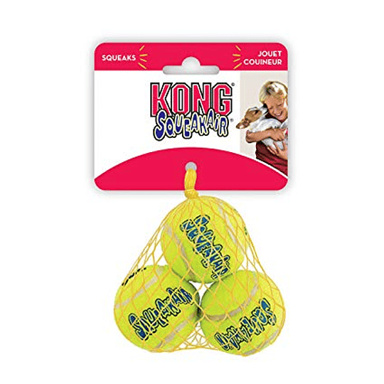 Pack 3 pelotas para perro Kong Air Ball con sonido