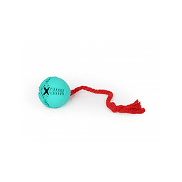 PELOTA MASTICABLE DE CAUCHO con cuerda (8cm)