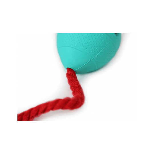 PELOTA MASTICABLE DE CAUCHO con cuerda (8cm)