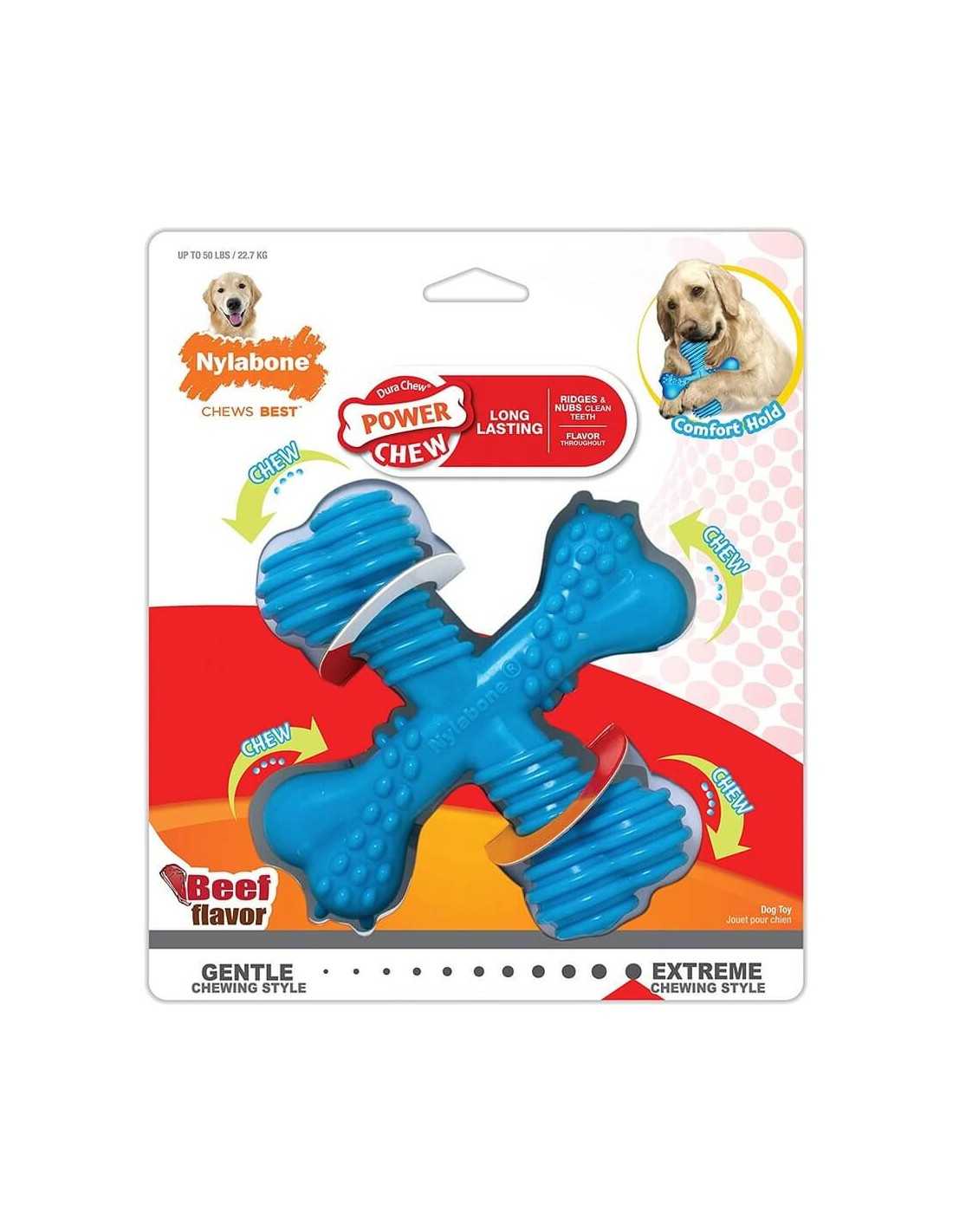 Juguete masticable de Nylon con Forma de X Nylabone Large
