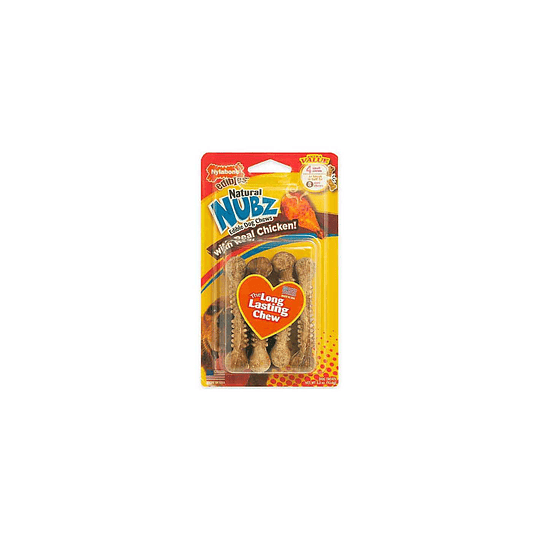 Huesos Para Perro Naural Nubz Sabor Pollo - Nylabone 4 Unidades