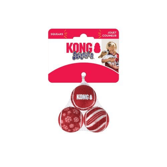 Pack 3 Pelotas para perros Kong Snow Air Ball con Sonido