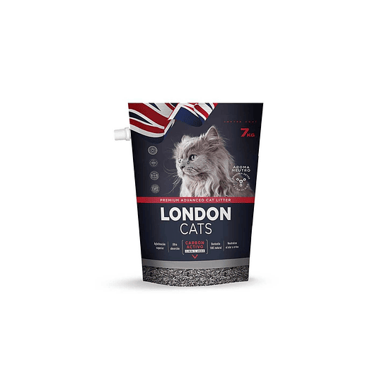 Arena Sanitaria LONDON CATS 7KG CARBON ACTIVADO