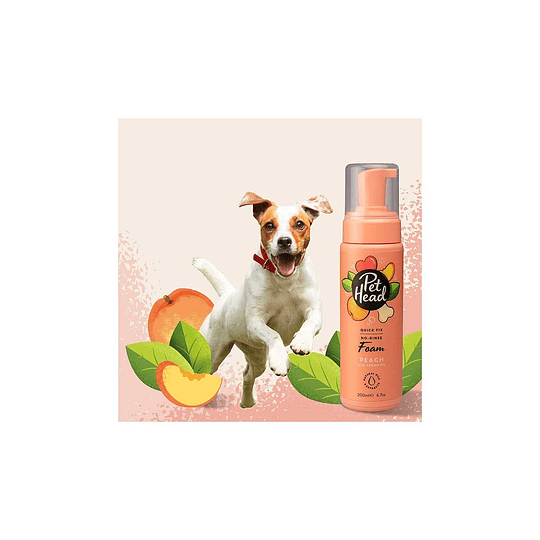 Shampoo en seco para perros Pet Head Quick Fix - esencia de durazno 200ml 