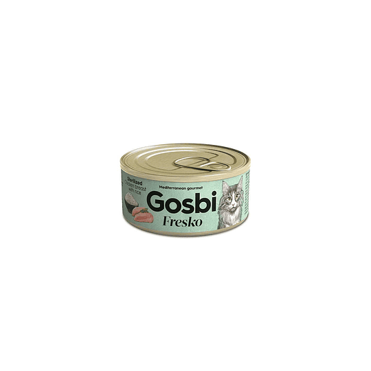 Alimento Húmedo Pollo Arroz - Gosbi Fresko Esterilizado 70gr - Mediterranean Gourmet