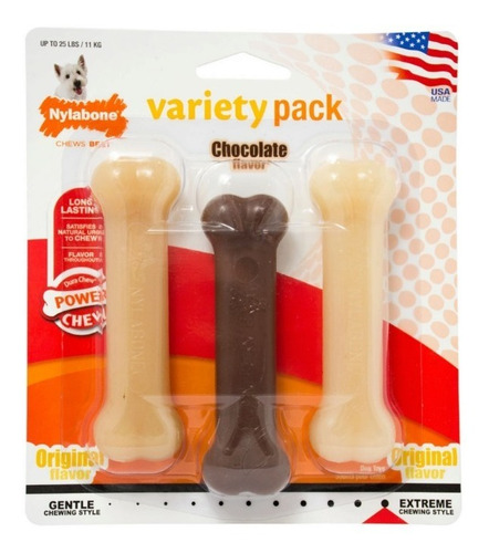 Huesos para perro Nylabone pack 3 sabores