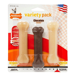 Huesos para perro Nylabone pack 3 sabores