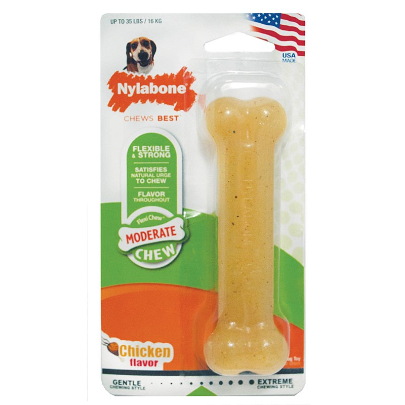 Hueso congelable para mordedores moderados sabor pollo - talla M