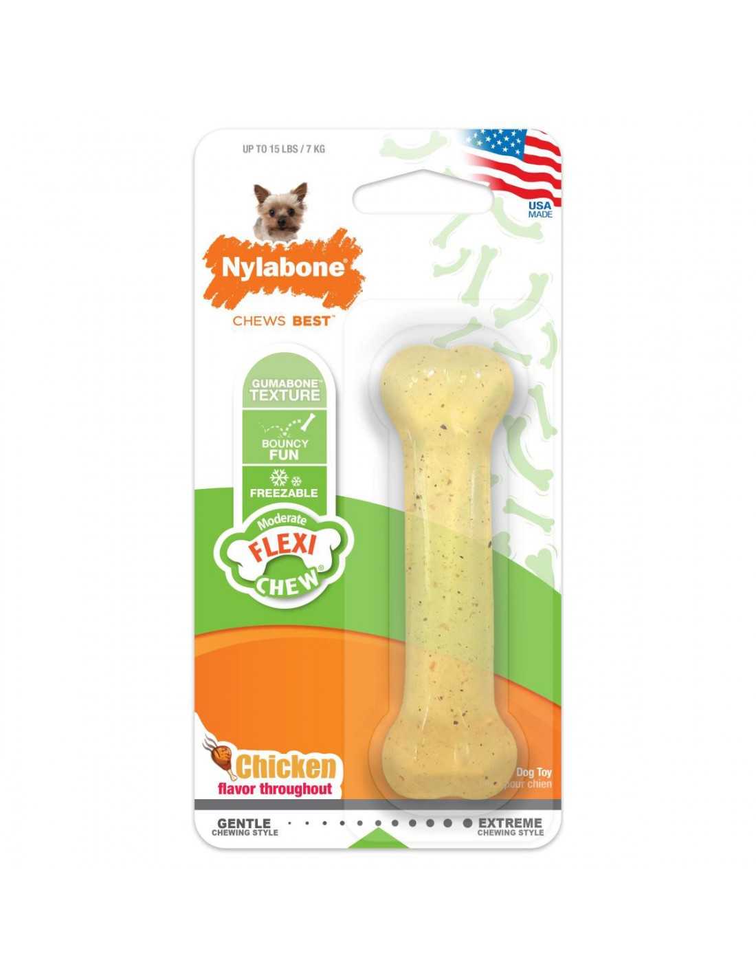 Hueso flexible para mordedores moderados congelable talla XS