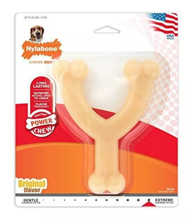 Hueso de la suerte para mordedor extremo Nylabone talla M/L