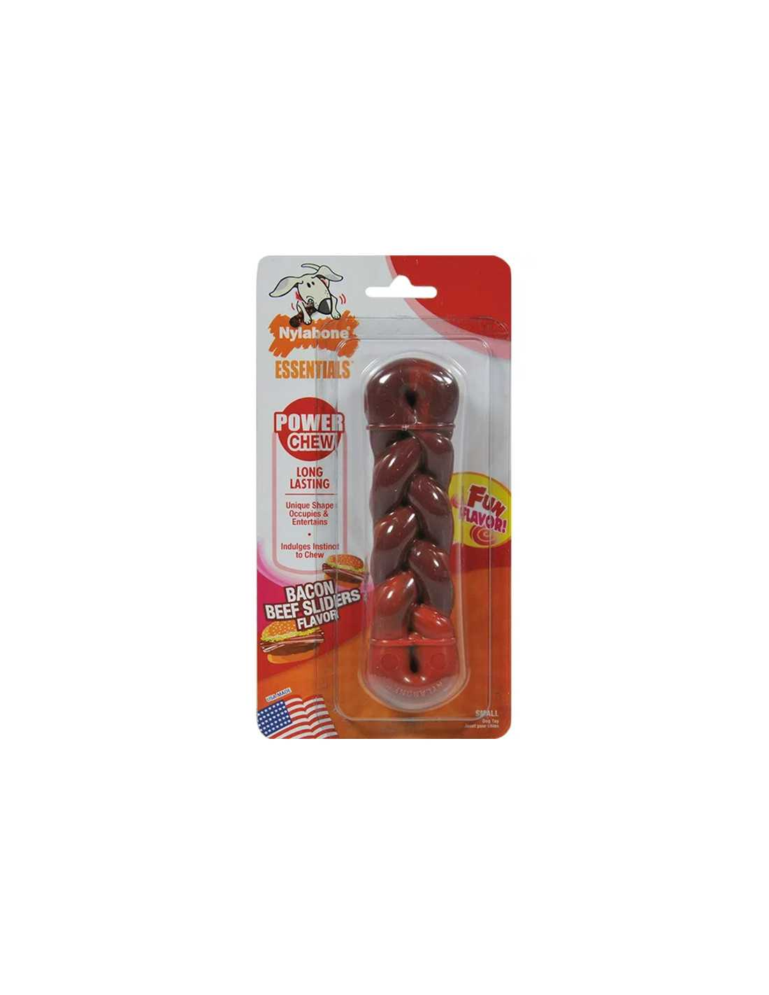 Hueso L Power chew queso filadelfia Nylabone.