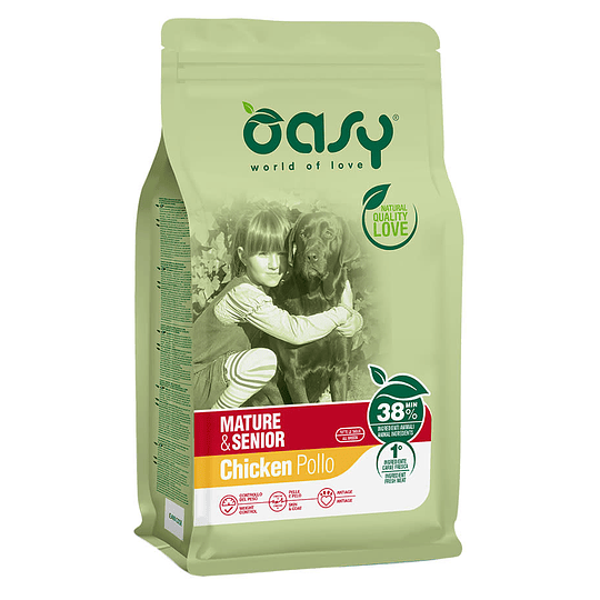 Alimento para perro Oasy Lifestage Mature & Senior sabor Pollo 3kg