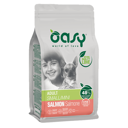 Alimento para perro Oasy OAP Adulto pequeño mini Salmón 2.5kg