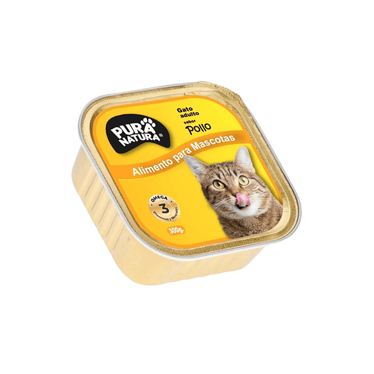 Alimento Húmedo para Gatos Sabor Pollo 300gr Pura Natura