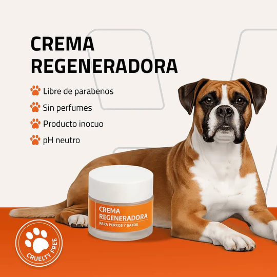 Crema Regeneradora y Protectora Cutánea para mascotas 50ml