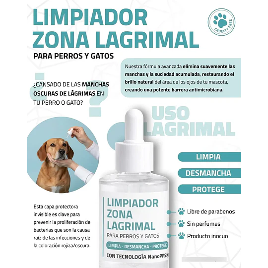 Limpiador y Protector de Lágrimas Periocular 30ml