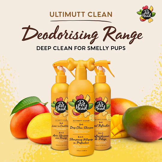 Shampoo para perros Mango Fresh Ultimutt Clean 3in1 