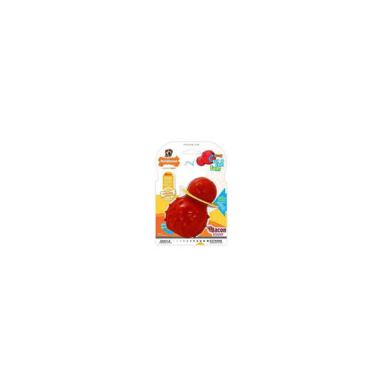 Nylabone Strong Chew Cono 3 en 1 Rellenable y Congelable, Sabor Tocino, Talla M