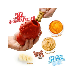 Nylabone Strong Chew Cono 3 en 1 Rellenable y Congelable, Sabor Tocino, Talla M