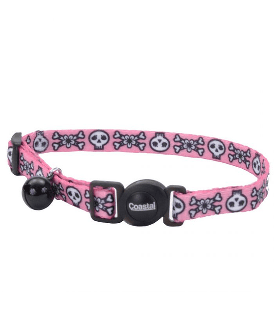 Collar Coastal Fashion Pink Skulls