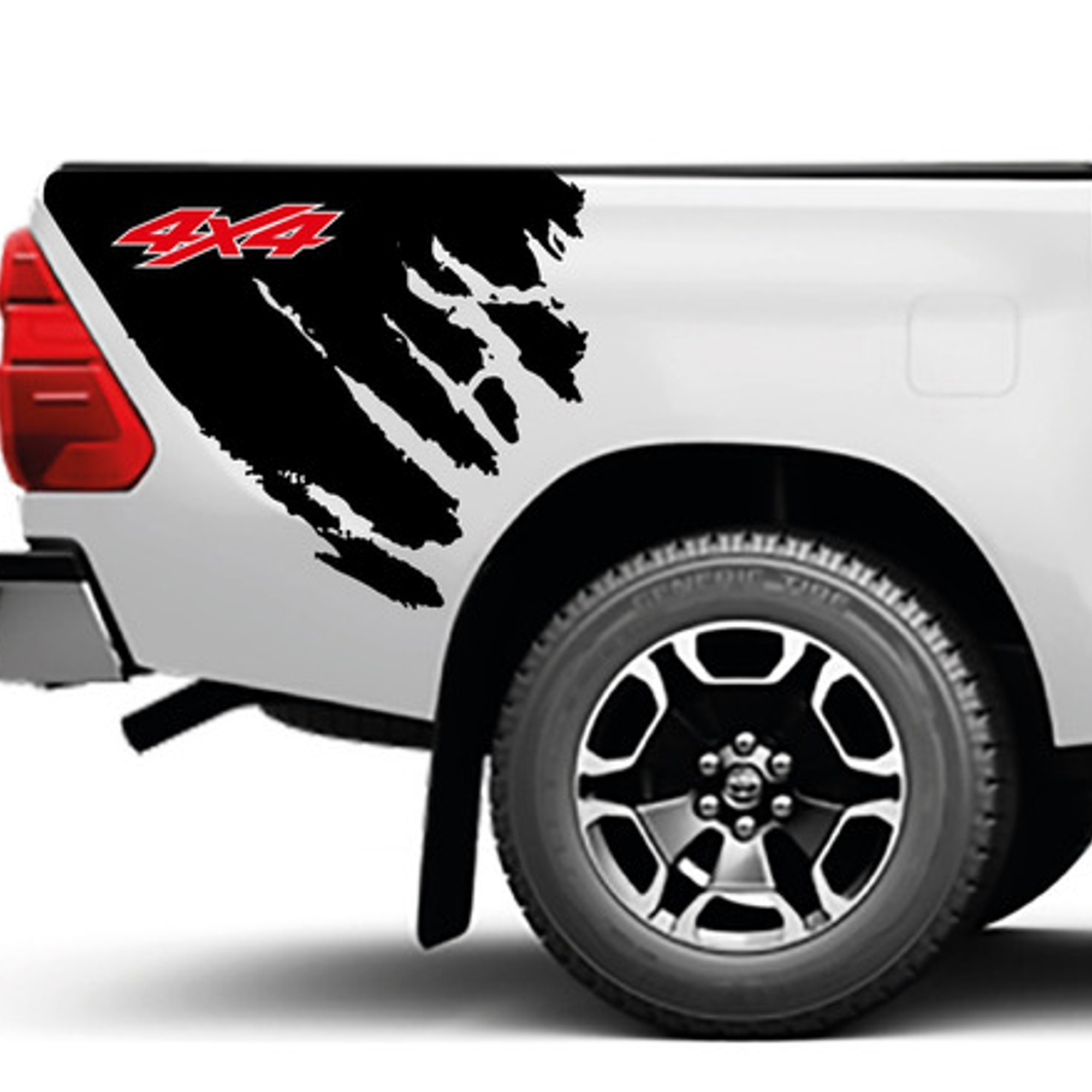 Sticker Barro  franjas deportivas  para Camionetas Pickup 4x4 2