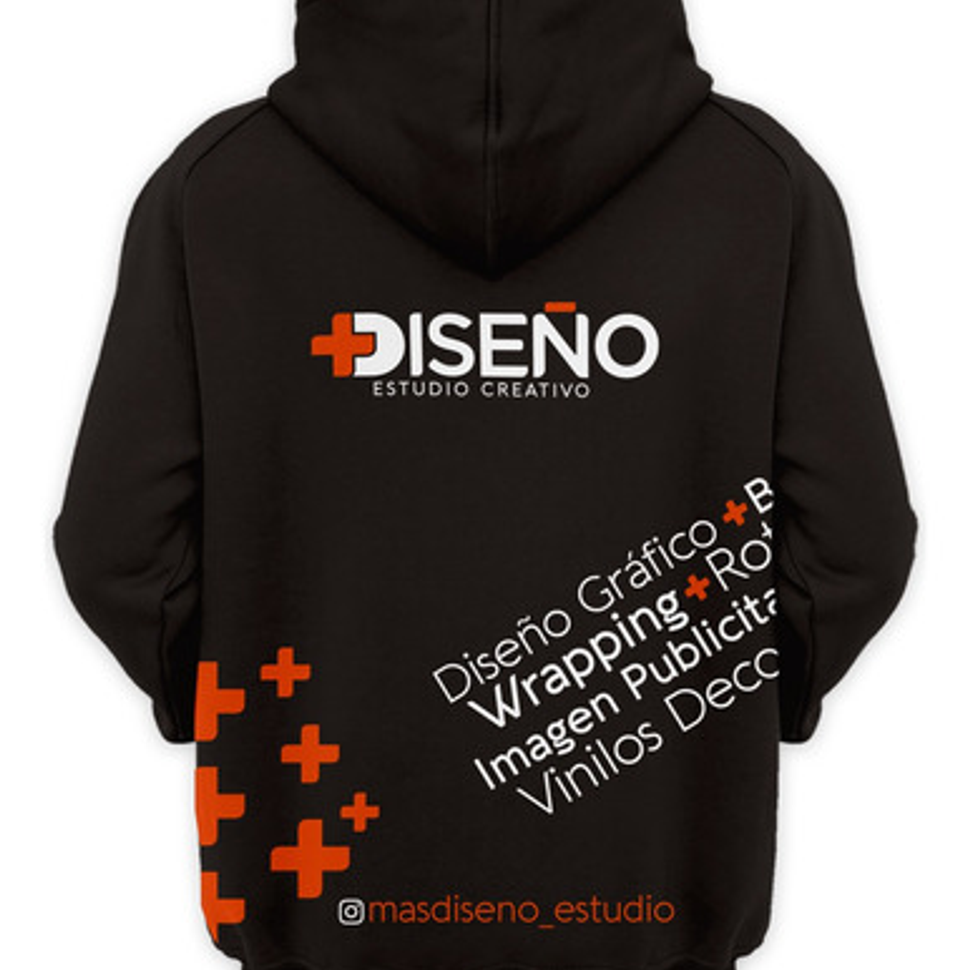 Poleron Canguro Con Capucha Personalizado Vinilo Textil Reflectante Unisex 5