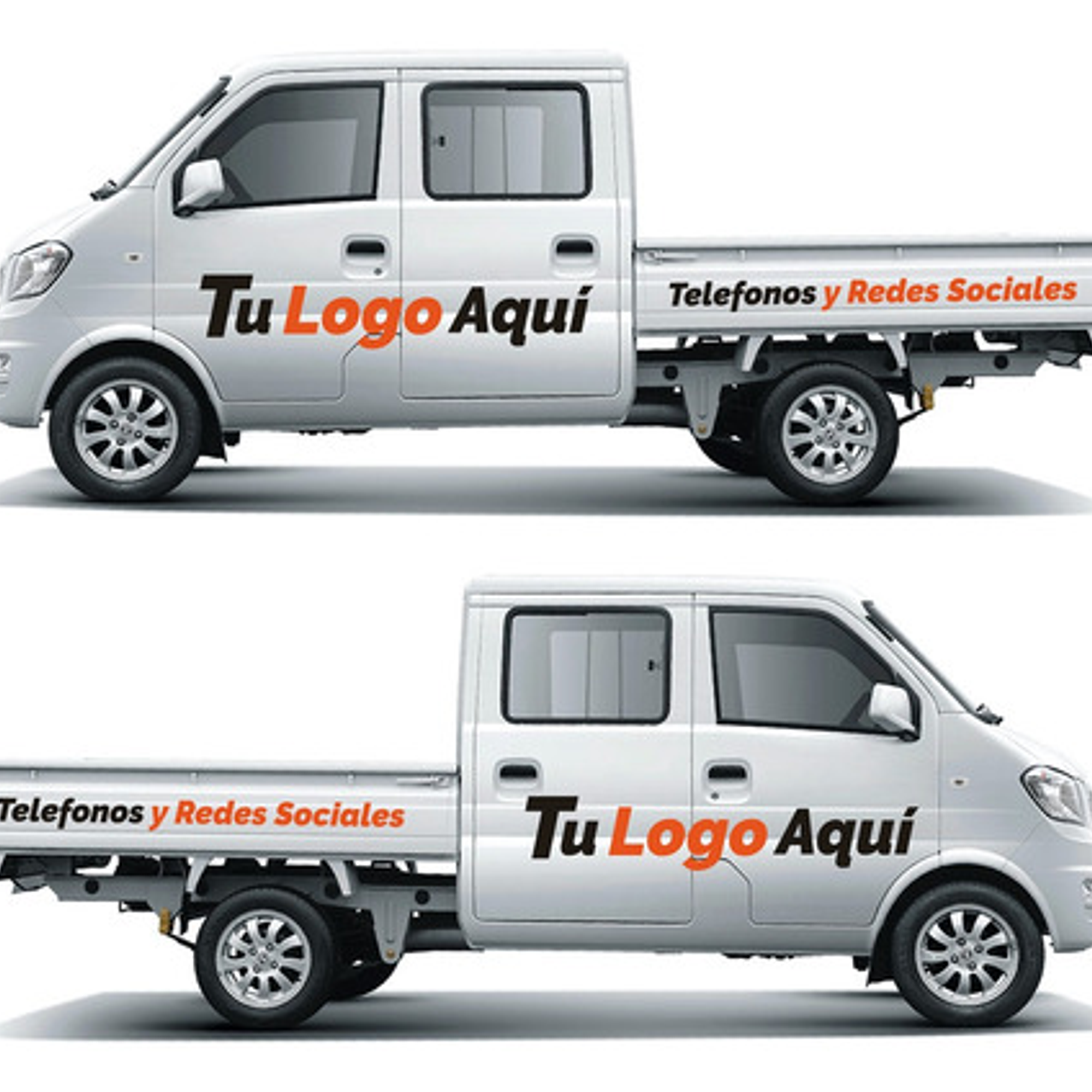 Gráfica Vehicular Furgon De Carga Camión Con Barandas  1