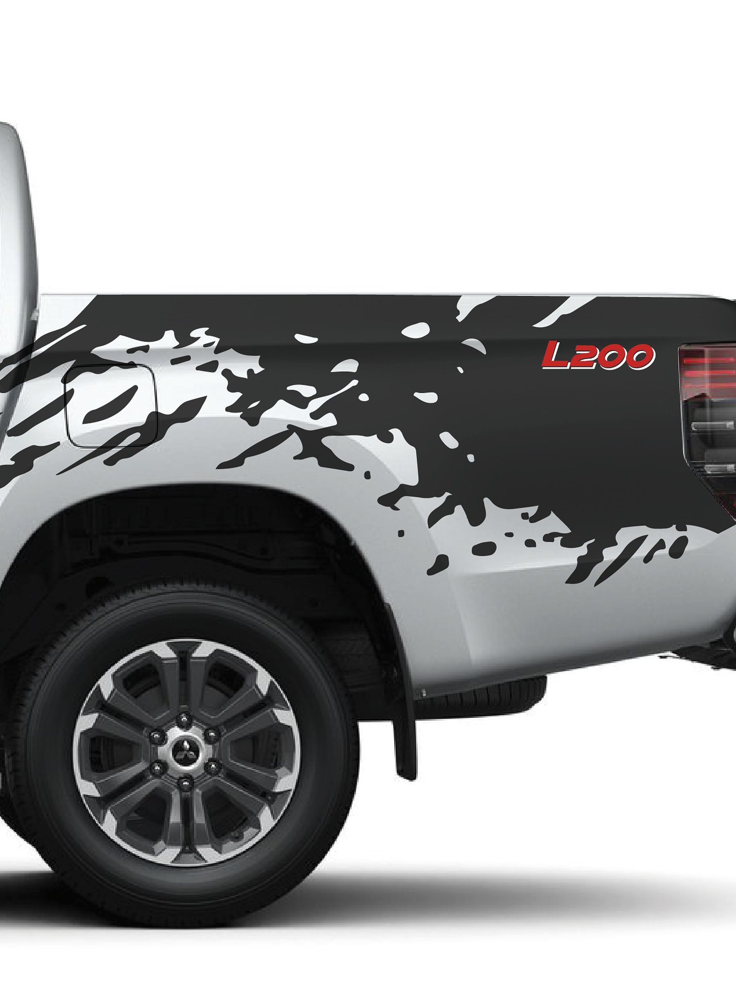 Sticker barro splash para pickup y camionetas 4x4 3