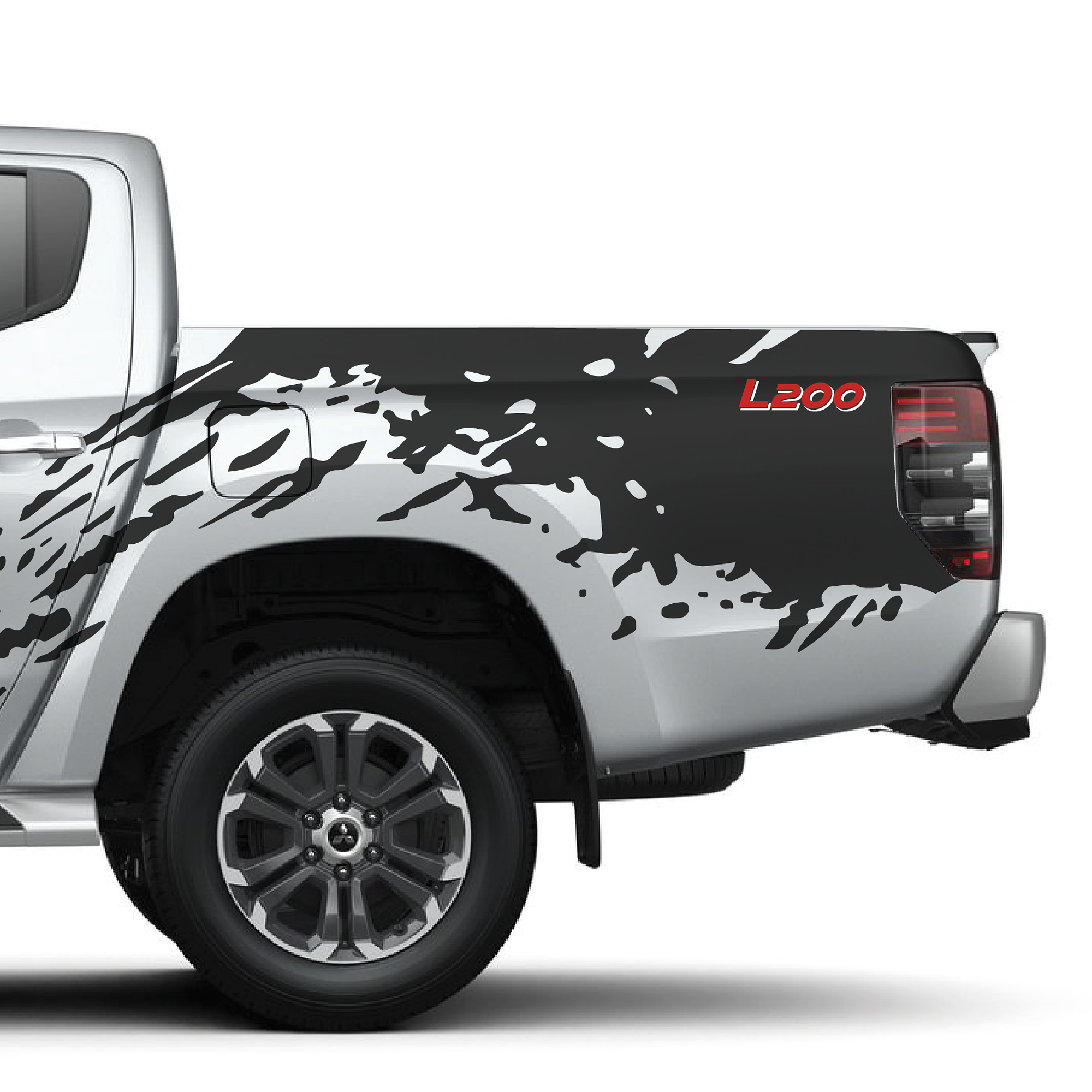 Sticker barro splash para pickup y camionetas 4x4 3